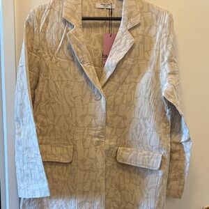 Smash + Tess Textured Tan Blazer